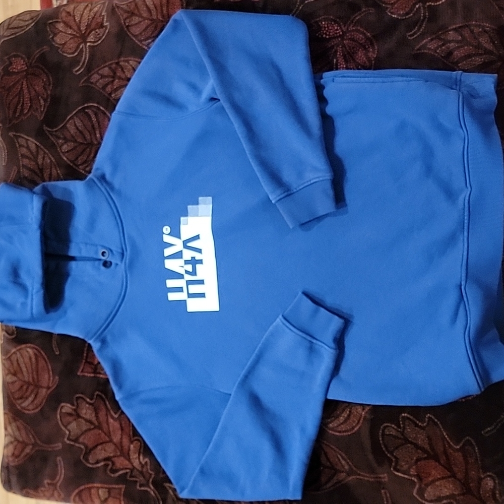 H4X Hoodie, EUC, Blue, M